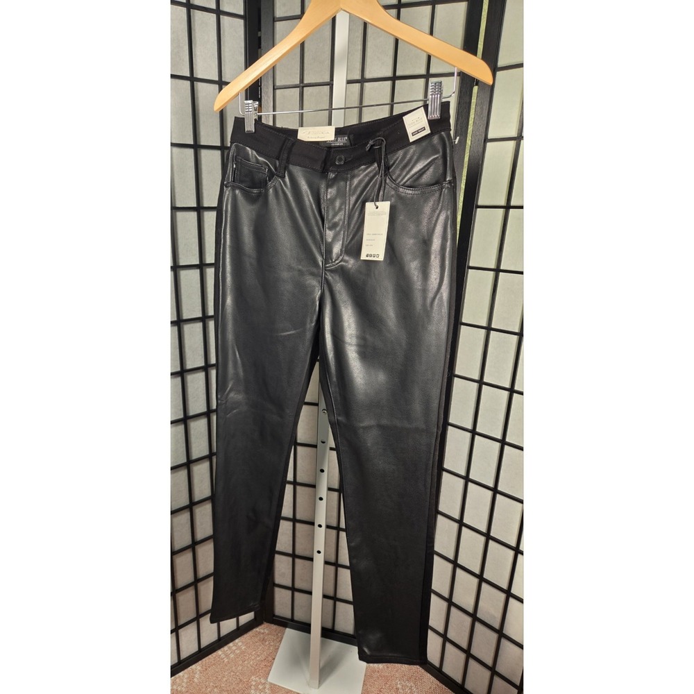 Judy Blue Faux‎ Leather Boho Whimsigoth punk rock mixture pants size 9/29